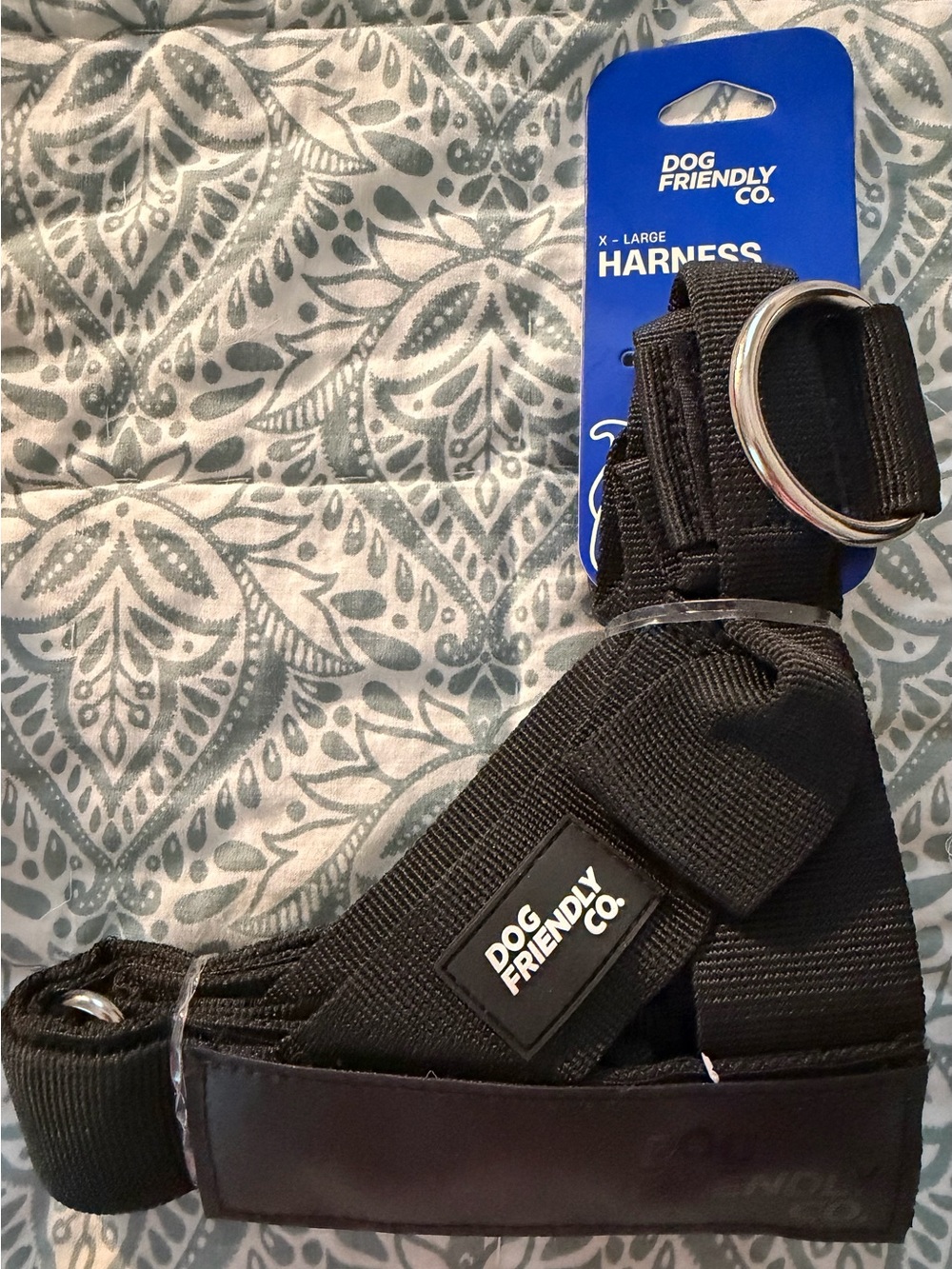 Black X-Large No-Pull Dog Harness